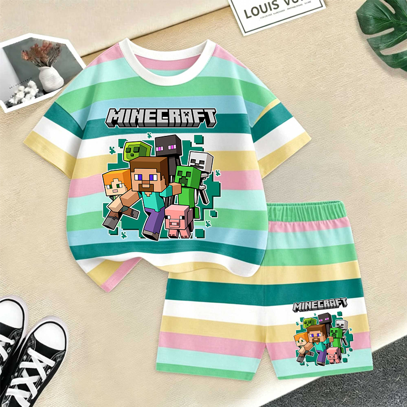Baby Clothing For Boys - Minecrafted Girl boy Summer T shirt