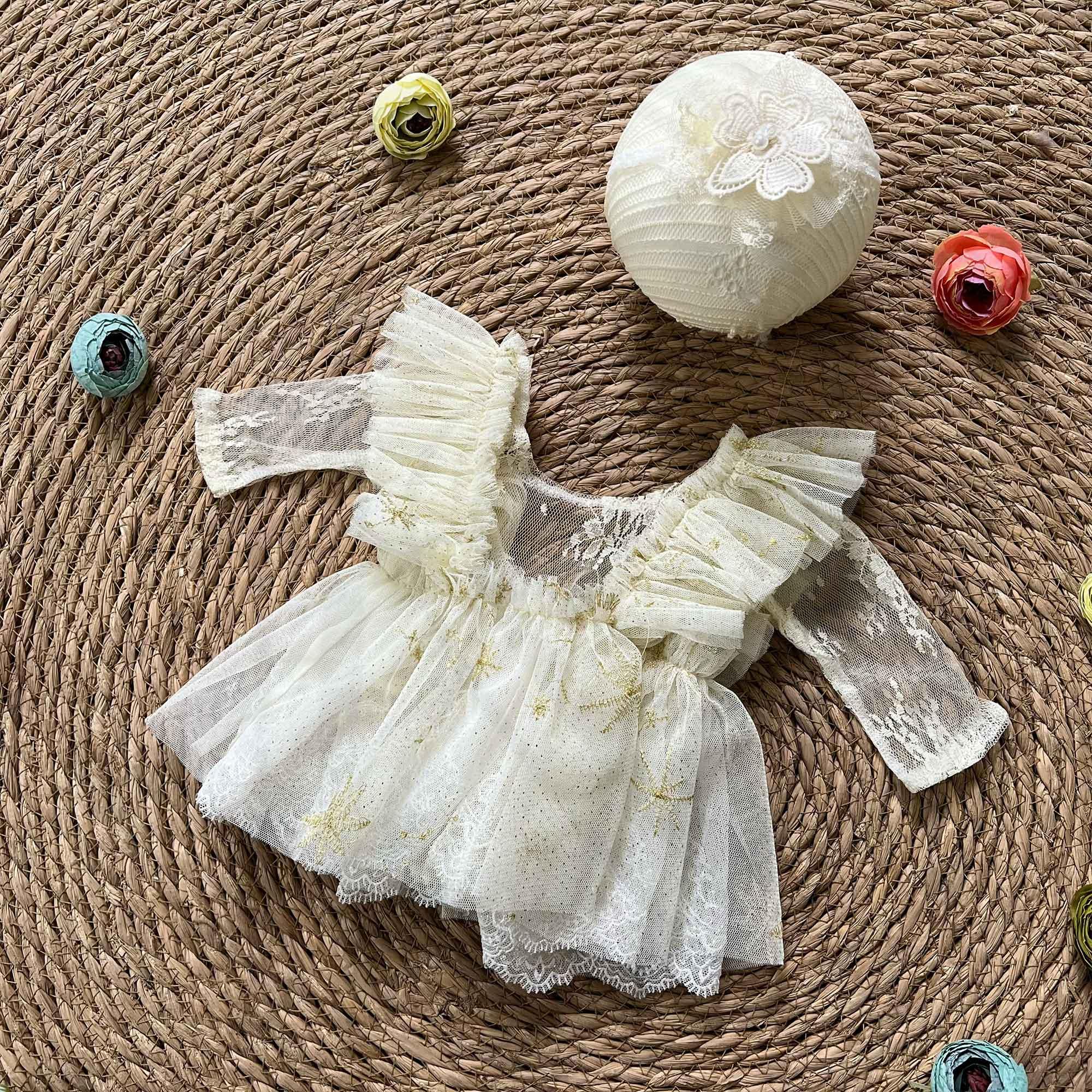 Baby Clothing Embroidery - Don&Judy Tulle Princess Dress For Baby
