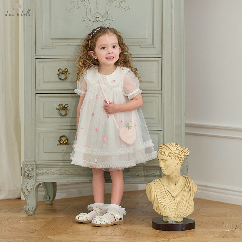 Baby Clothing Embroidery - Dave Bella Girls Baby Mesh Princess