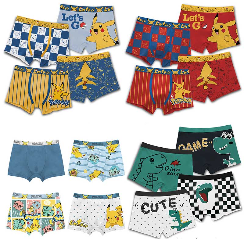 Baby Clothing For Boys - Anime Pokemon Children's Boys Underwear Pure