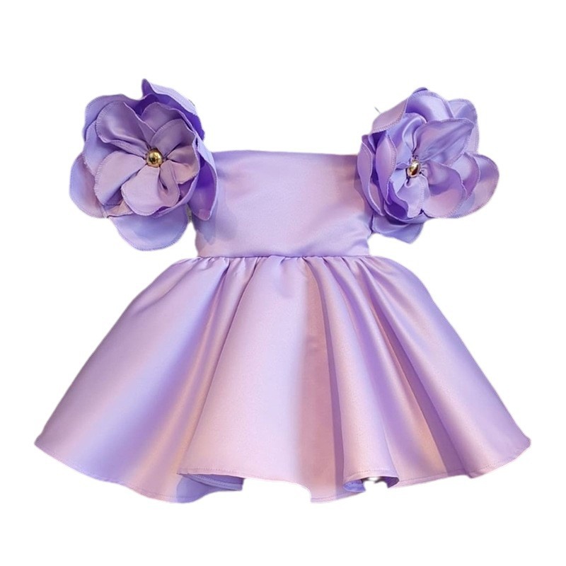 New Fashion Flowers Girls Dres - Baby Xmas Clothing のレビューと価格