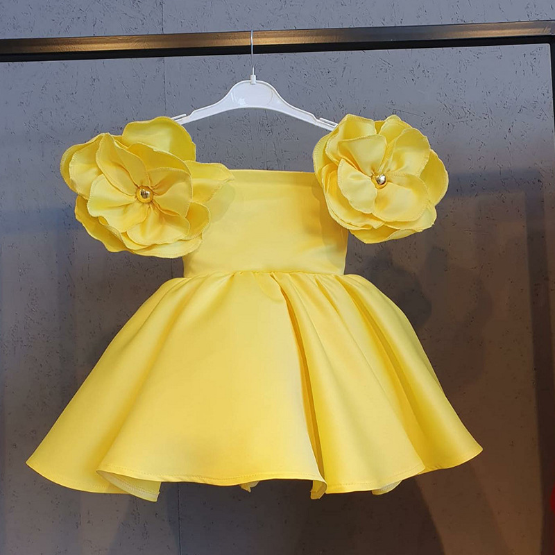 New Fashion Flowers Girls Dres - Baby Xmas Clothing のレビューと価格