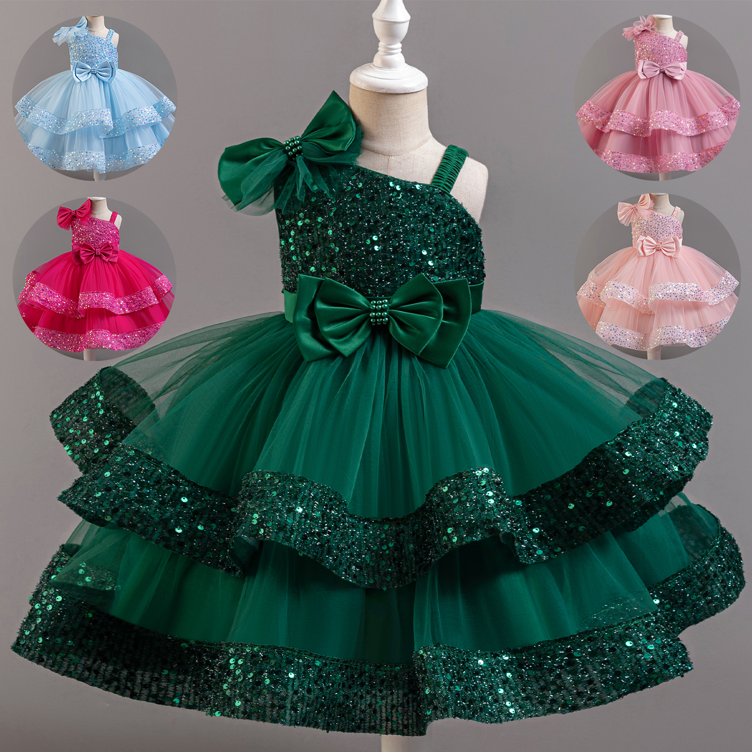 Flower Princess Sequins Baby W - Baby Xmas Clothing のレビューと価格
