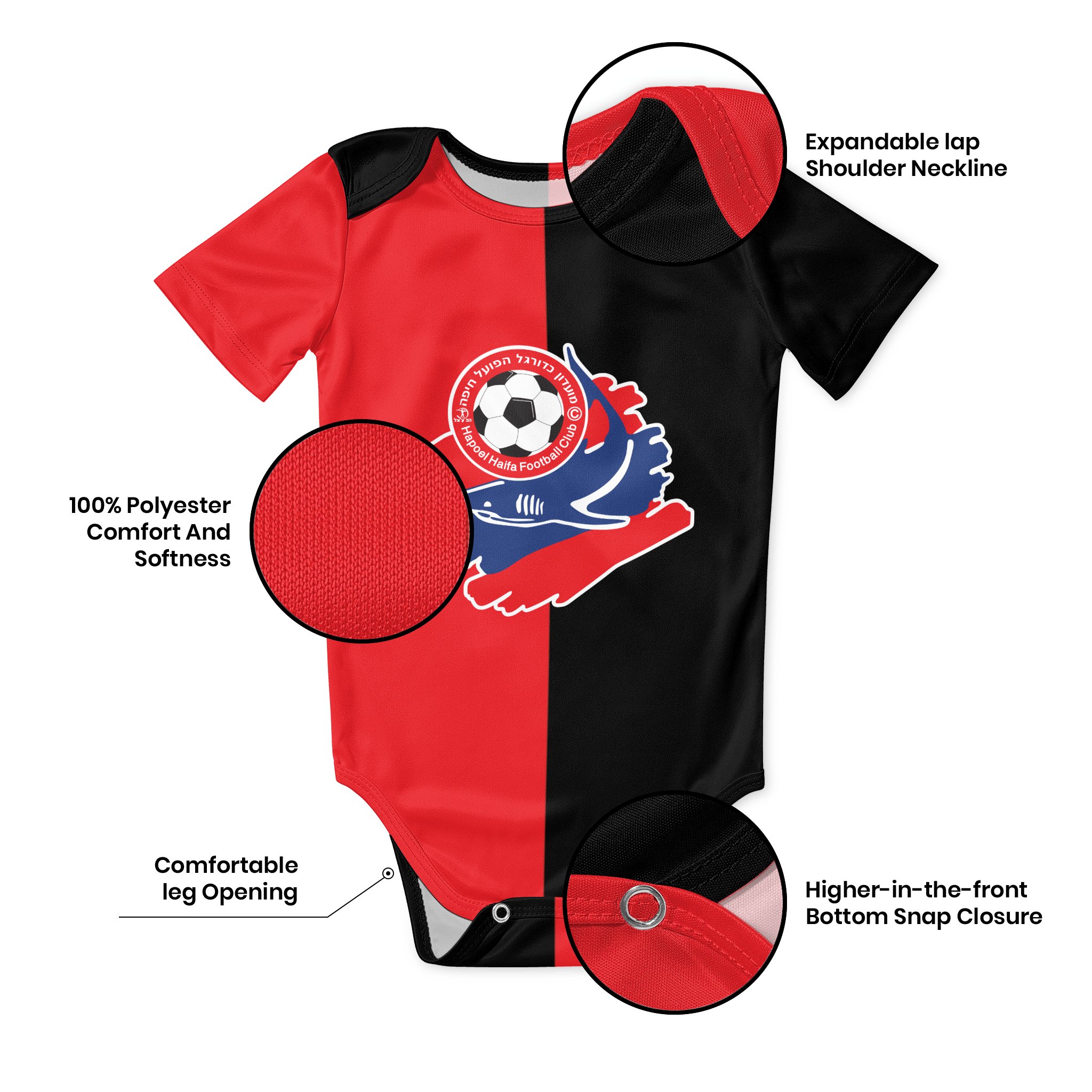 Hapoel Haifa Baby Bodysuit Uni - Baby Clothing For Boys のレビューと価格