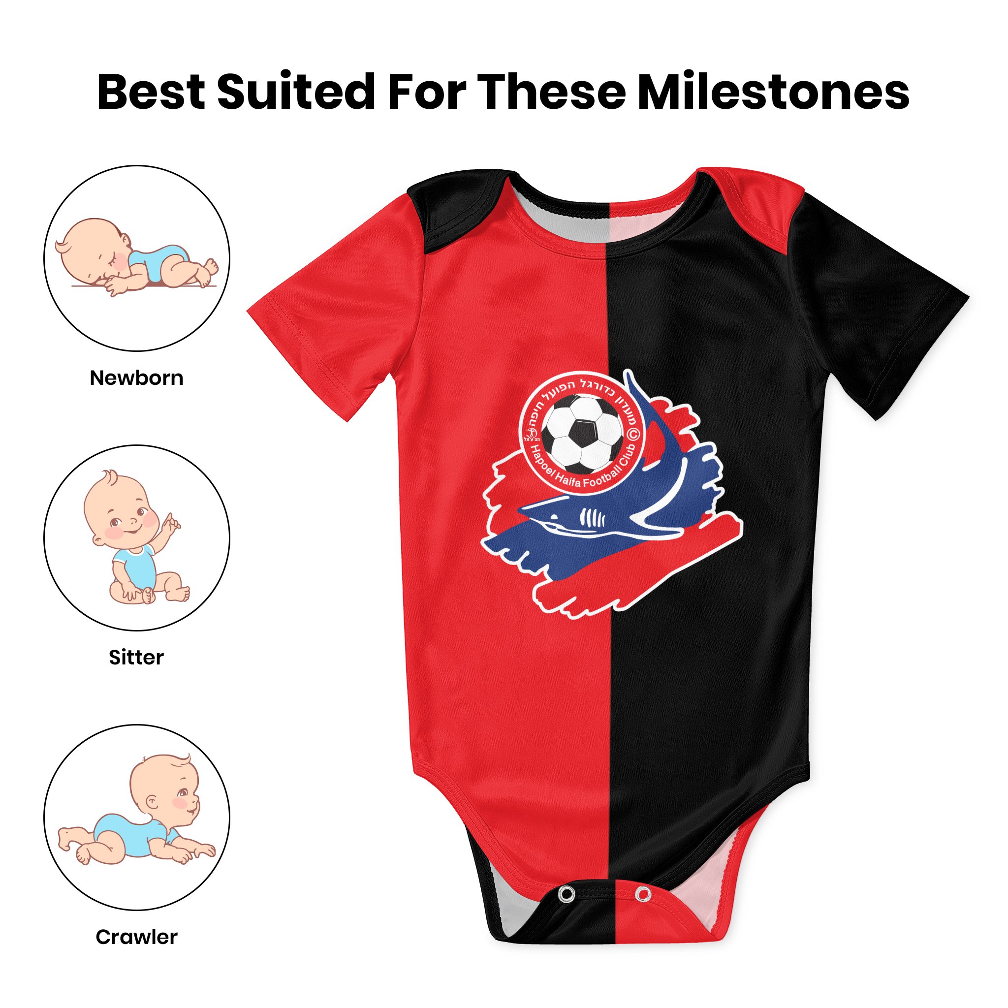 Hapoel Haifa Baby Bodysuit Uni - Baby Clothing For Boys のレビューと価格