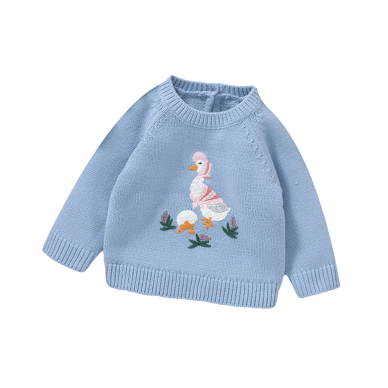 Autumn Baby Sweater Cute Embro - Baby Clothing Jumpers のレビューと価格