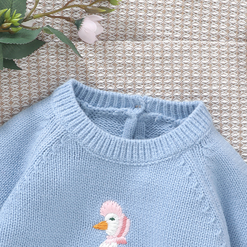 Autumn Baby Sweater Cute Embro - Baby Clothing Jumpers のレビューと価格