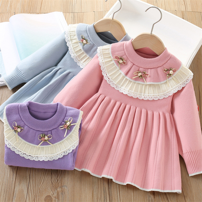 Baby Girls' Knitted Dress Chil - Baby Clothing Jumpers のレビューと価格
