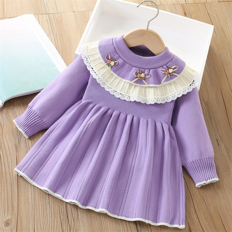 Baby Girls' Knitted Dress Chil - Baby Clothing Jumpers のレビューと価格