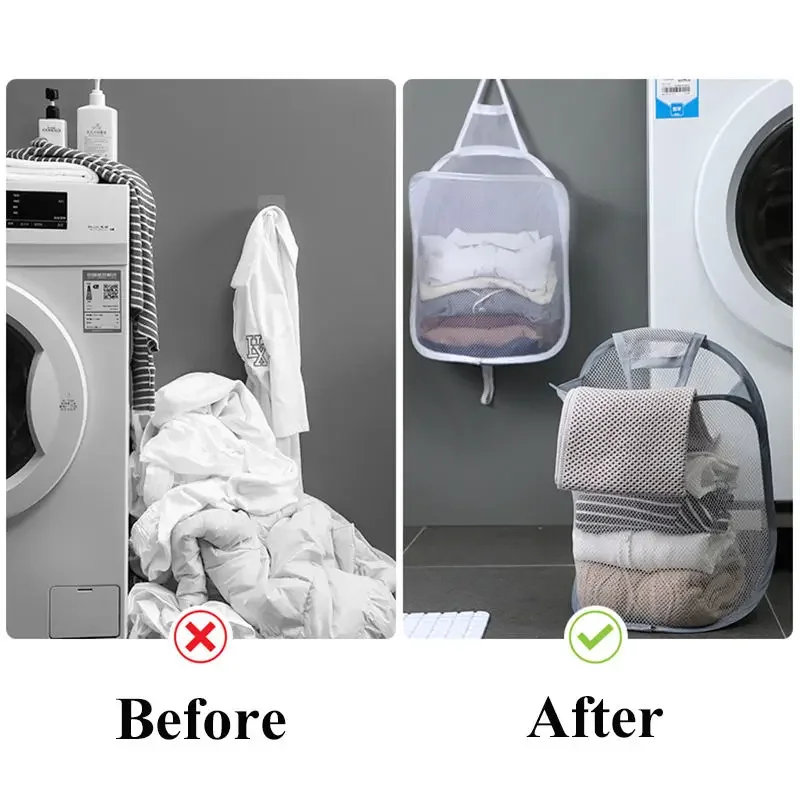 Hanging Laundry Basket Foldabl - Baby Clothing Hamper のレビューと価格