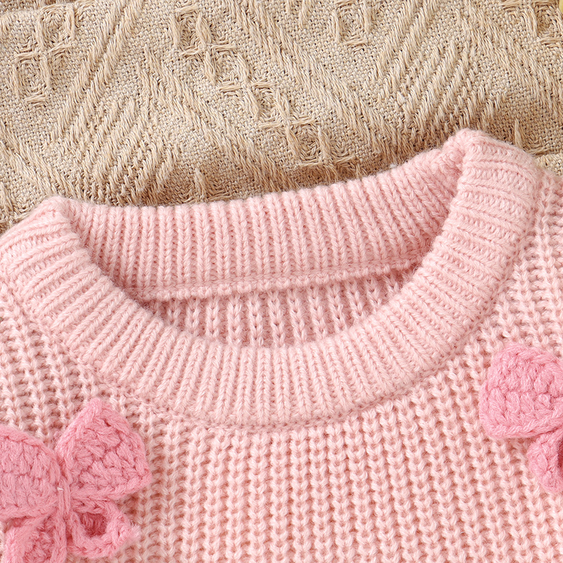 Fashion Bowknot Knitted Baby G - Baby Clothing Jumpers のレビューと価格
