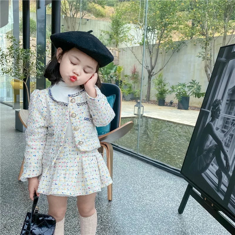 Girls Tweed Sets Clothes Autum - Baby Clothing Boutique のレビューと価格