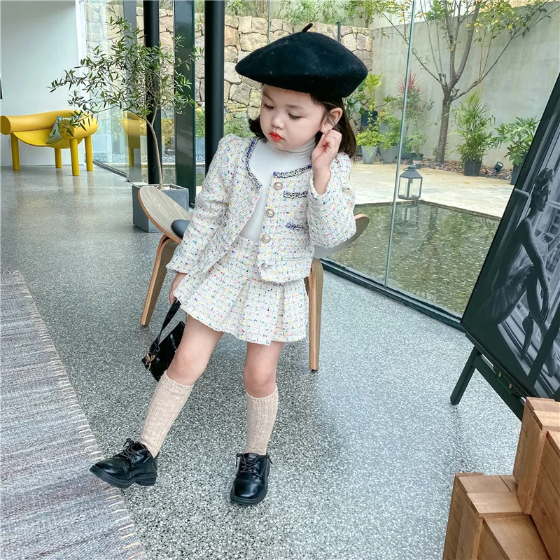 Girls Tweed Sets Clothes Autum - Baby Clothing Boutique のレビューと価格