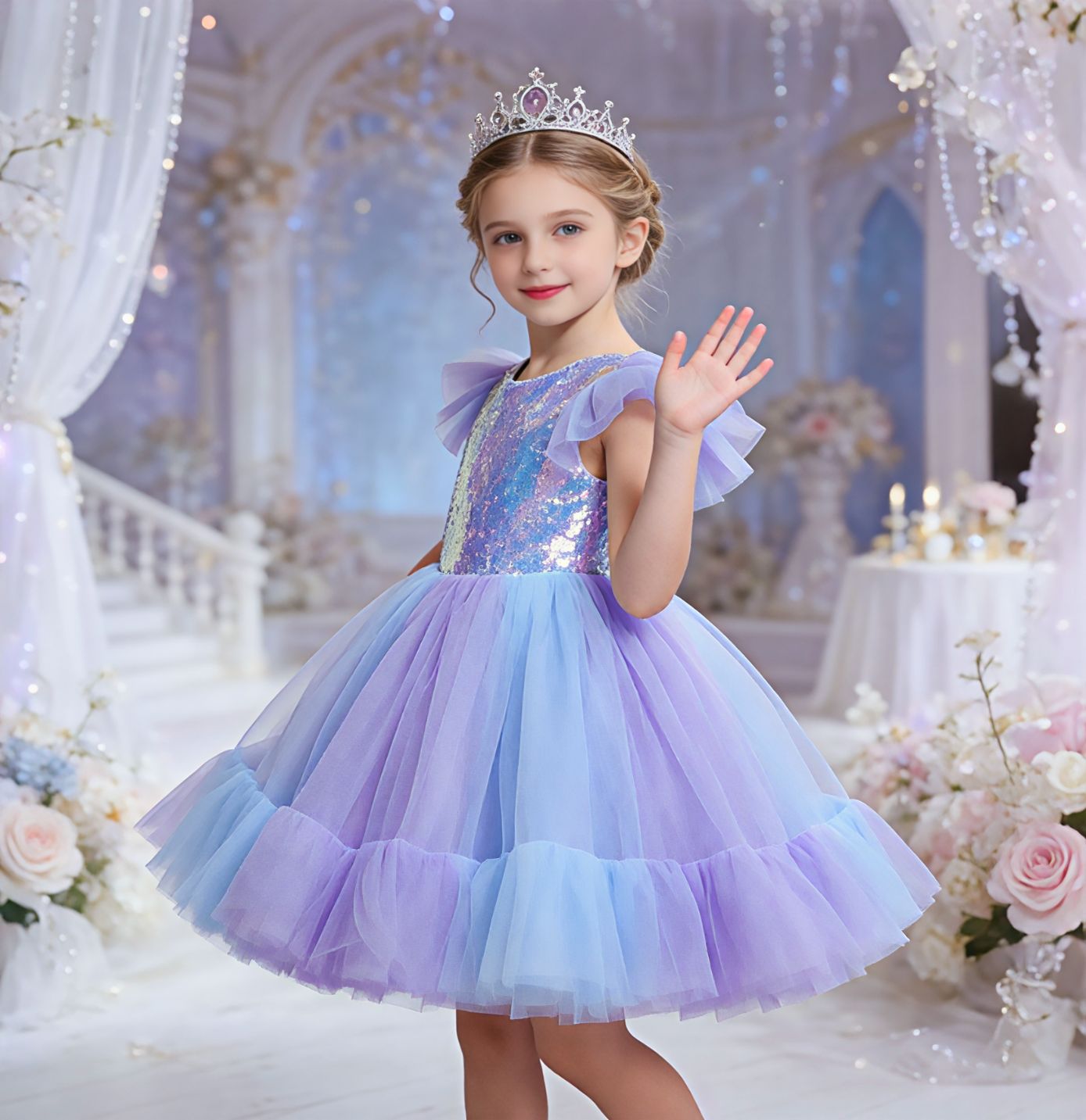 Girl Baby Christmas Day Sequin - Baby Xmas Clothing のレビューと価格