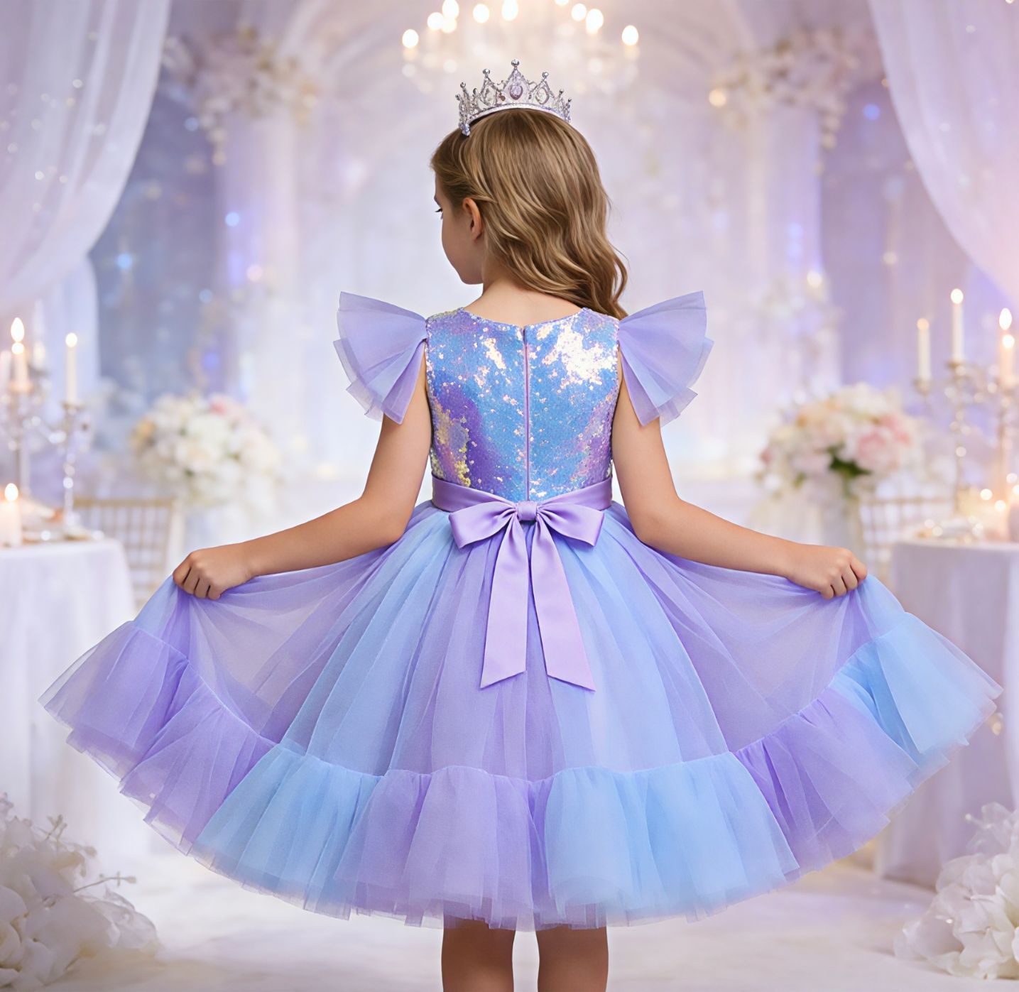 Girl Baby Christmas Day Sequin - Baby Xmas Clothing のレビューと価格