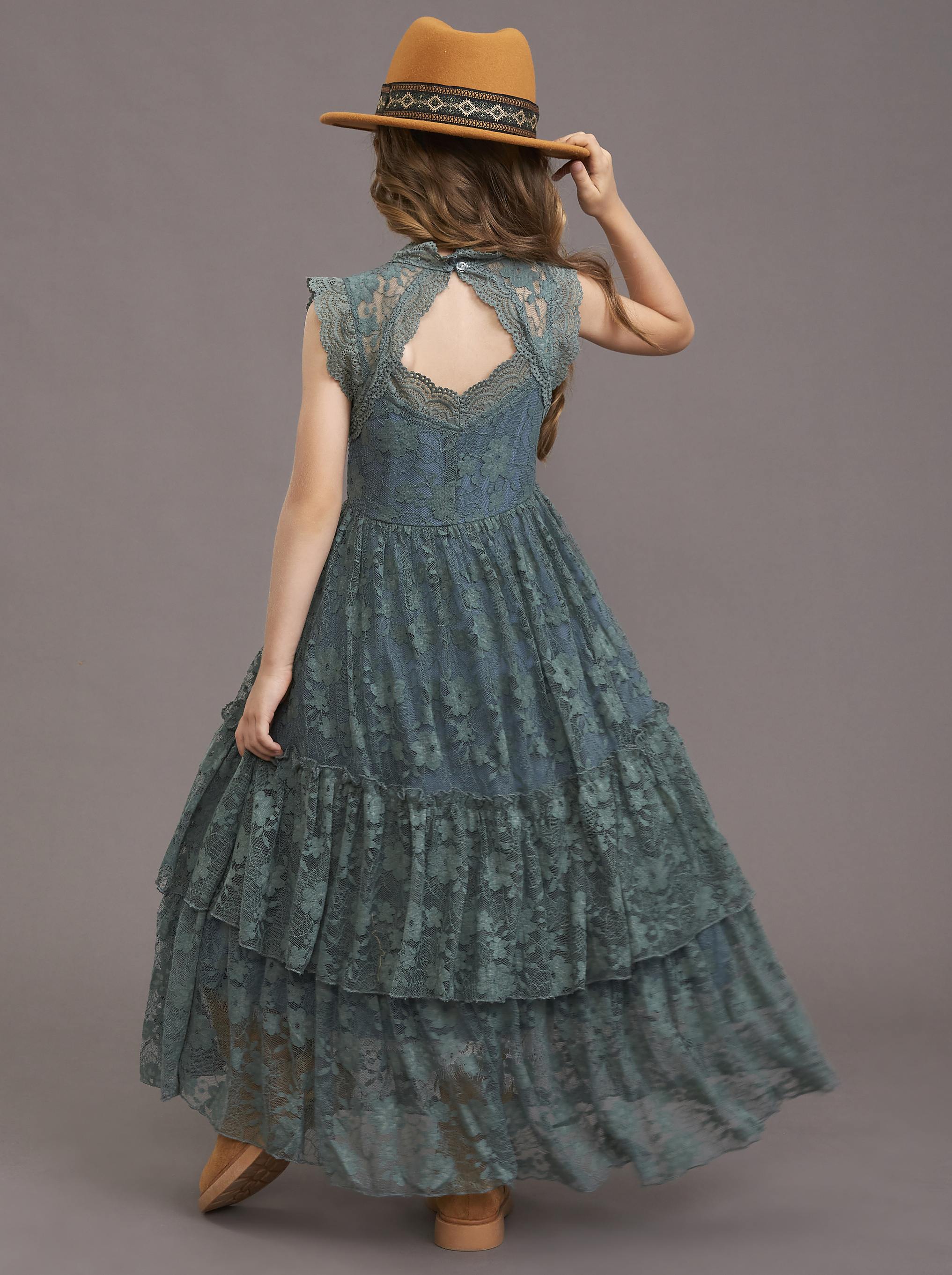Girls Flower Dress Lace Cotton - Baby Xmas Clothing のレビューと価格