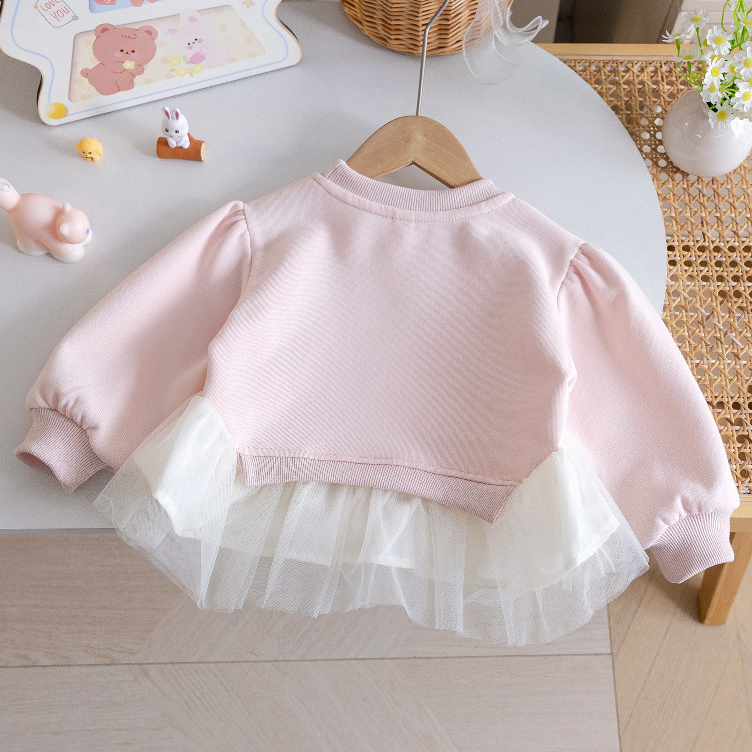 Korean-style girls' sweatshirt - Baby Clothing Embroidery のレビューと価格