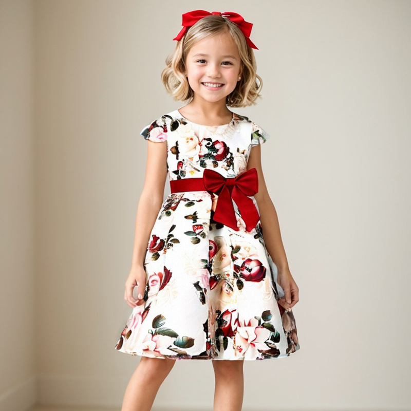 New Girls Kids Flower Elegant  - Baby Xmas Clothing のレビューと価格