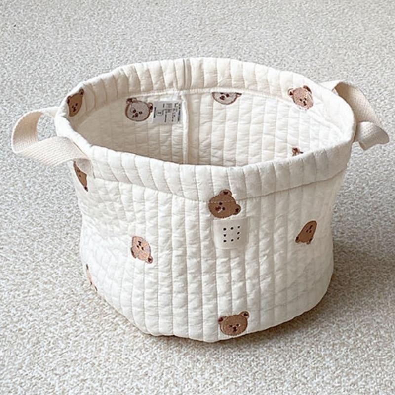 Cute Bear Embroidery Diaper Ba - Baby Clothing Hamper のレビューと価格