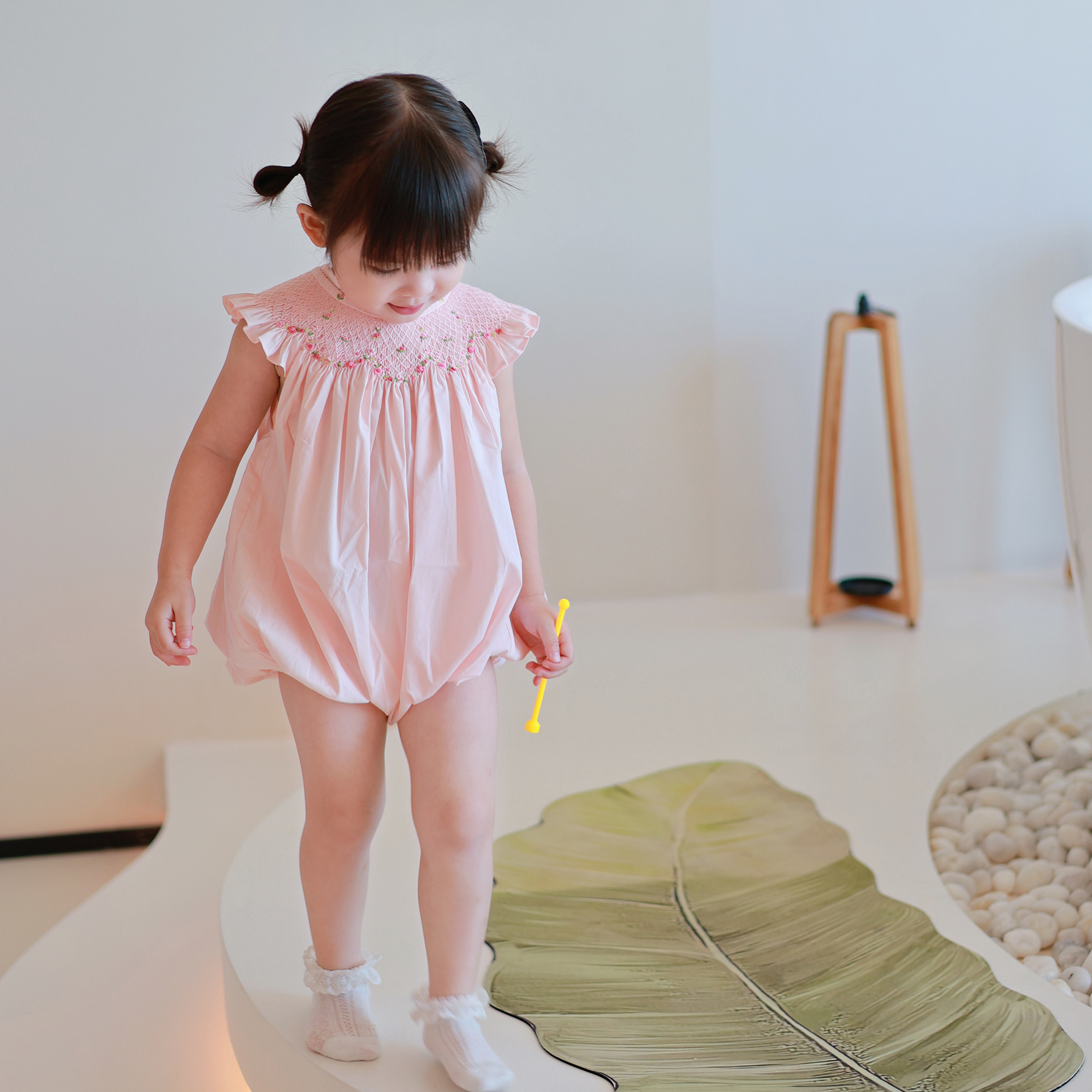 Girls Smocking Dress Pink Hand - Baby Clothing Boutique のレビューと価格