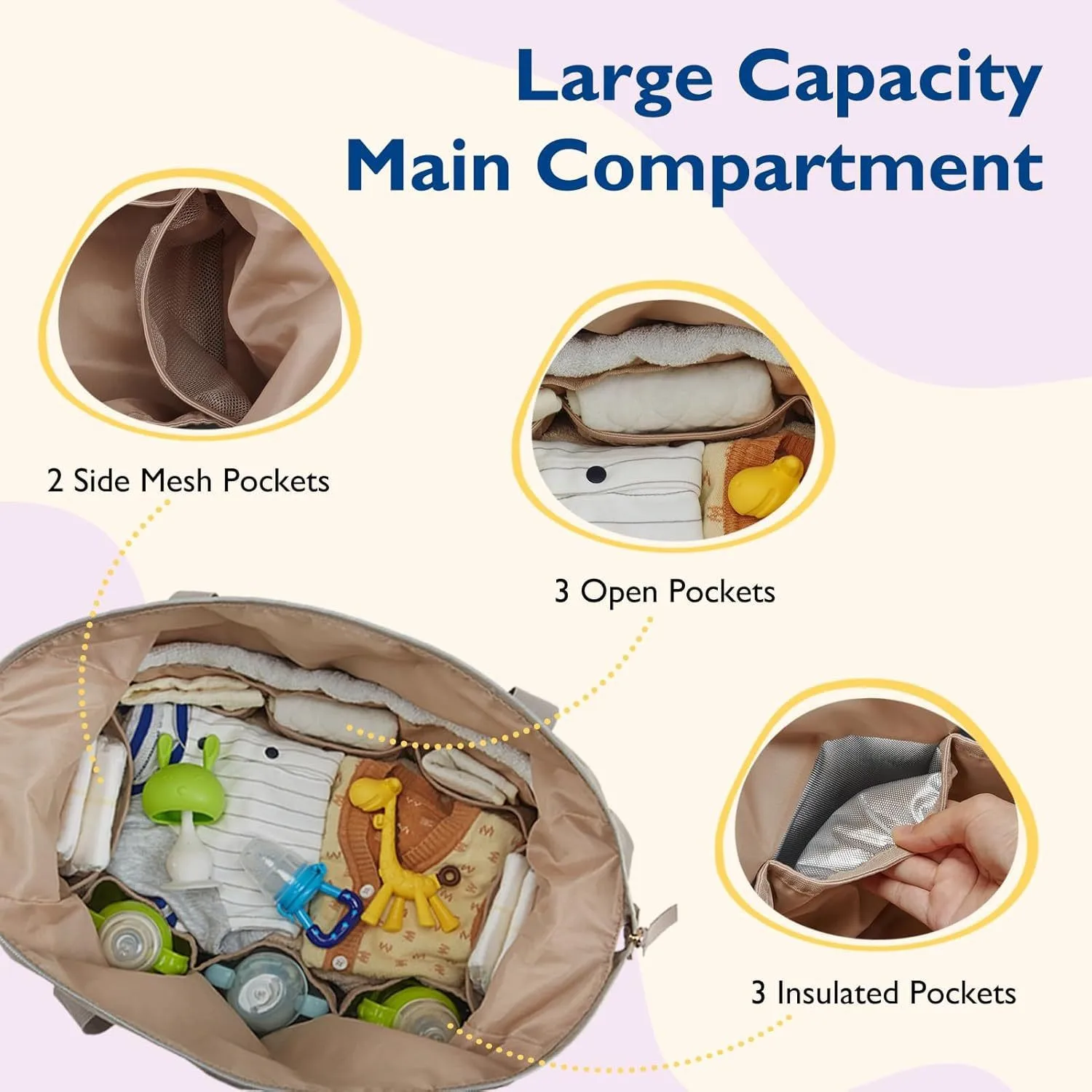 New Mommy Diaper Bag Large Cap - Baby Clothing Hamper のレビューと価格