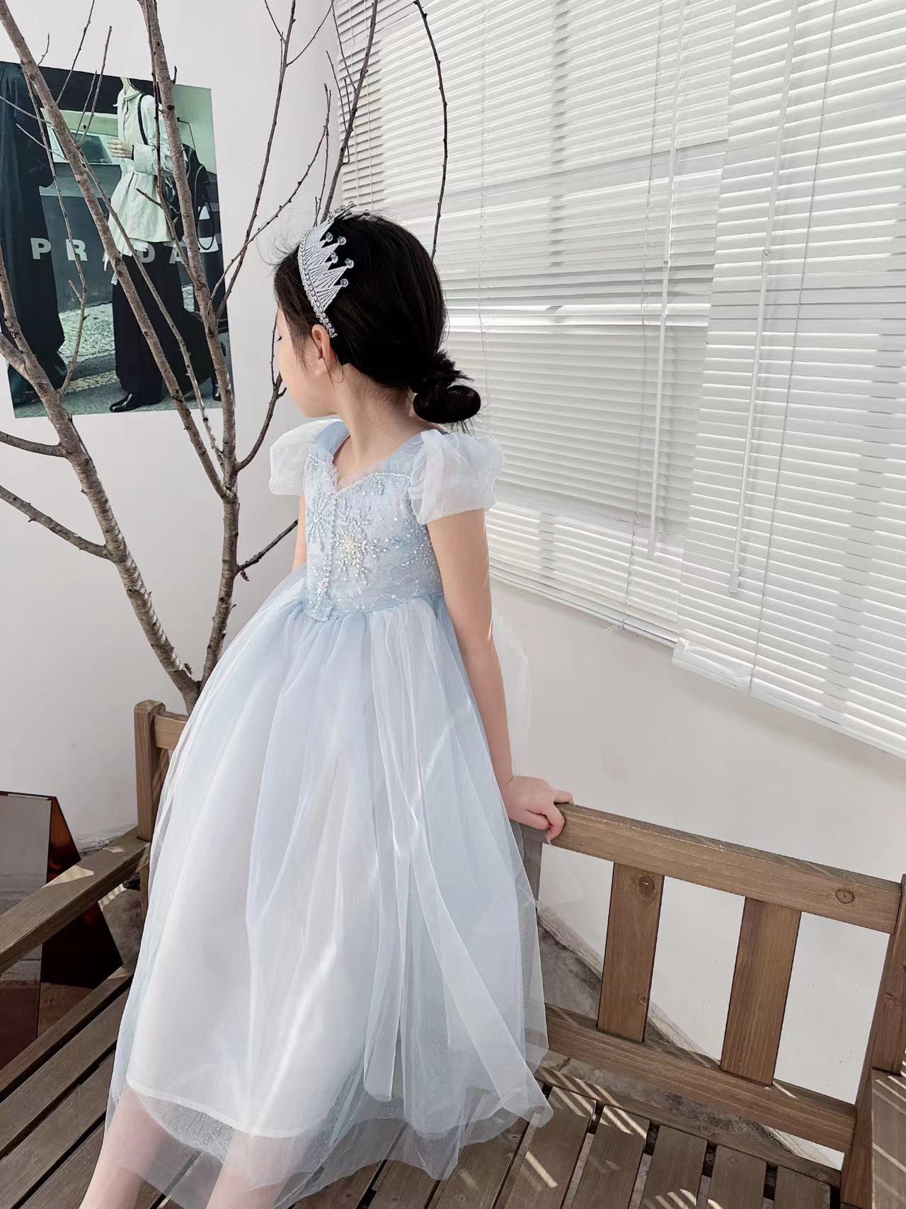 Embroidered Elsa Girls Dress f - Baby Xmas Clothing のレビューと価格