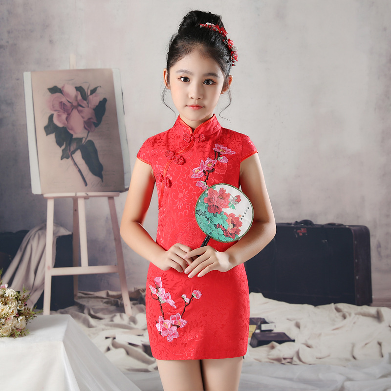 Chinese cheongsam Flower Girl  - Baby Clothing Embroidery のレビューと価格