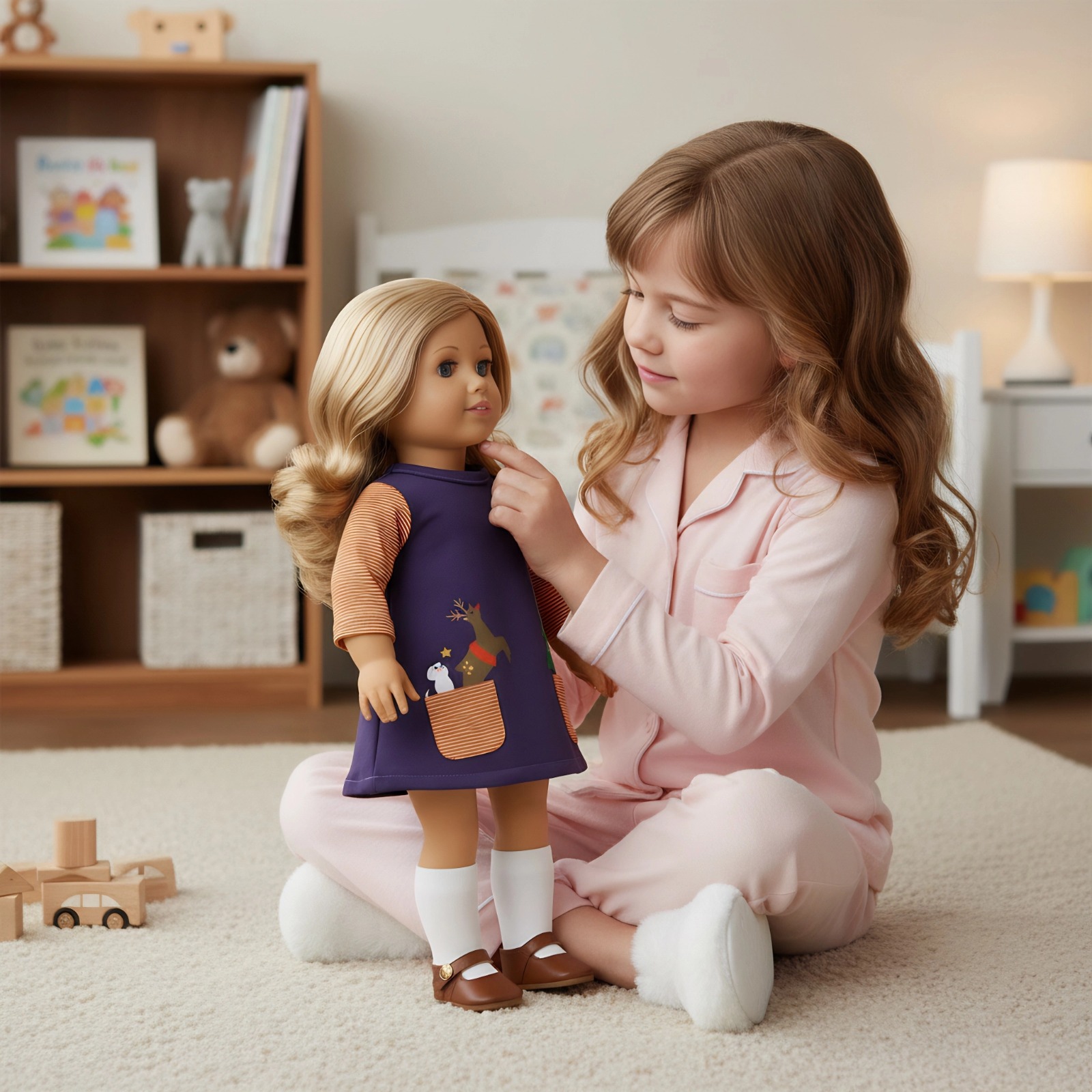 Cute Dress For 43 cm Baby Doll - Baby Xmas Clothing のレビューと価格